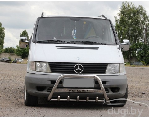 Кенгурятник с надписью "MERCEDES" для Vito W638.